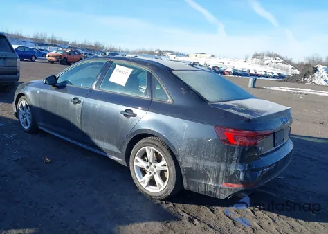 2018 Audi A4 2.0T Premium/2.0T Tech Premium из США, поврежденный, VIN WAUDNAF44JA222276